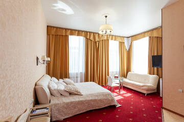 Двухместный номер Делюкс с 1 кроватью в Гостинице Космос